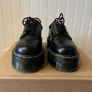Dr. Martens leather platform loafers